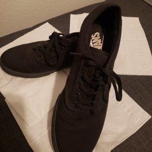 Vans sz 9 womens EUC black canvas EUC